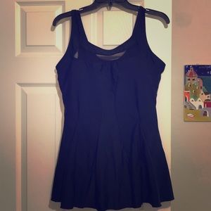 Retro Black One Piece Bathing Suit